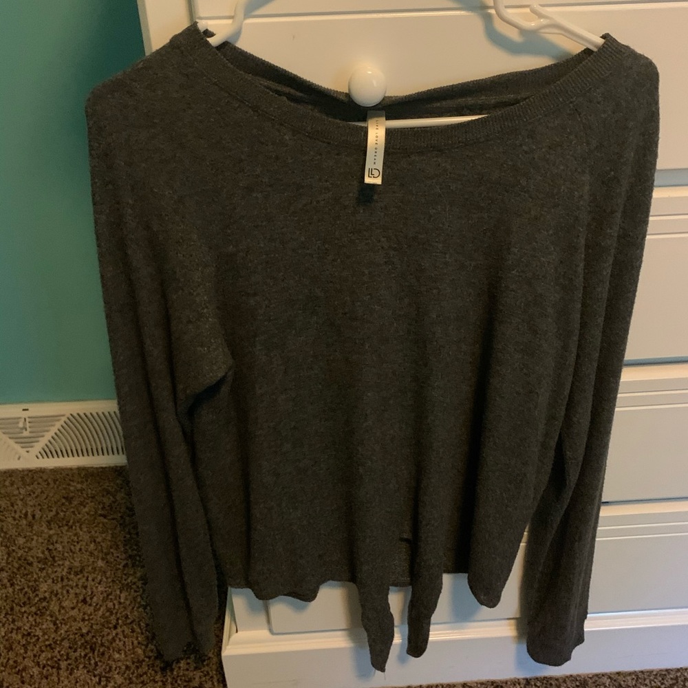Aeropostale Tie Front Sweater